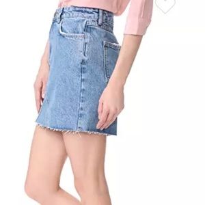 Anine Bing Denim Mini Skirt